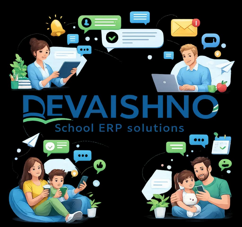 Devaishno School ERP — parent teacher messaging and communication module